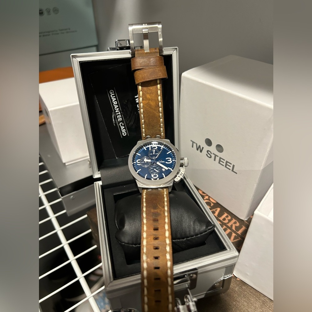 COPY - TW Steel Watch BEAUTIFUL Used once with box!